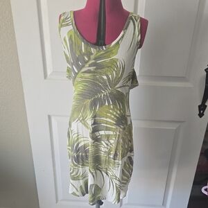 Chaser‎ Green Palm Print Mini Dress